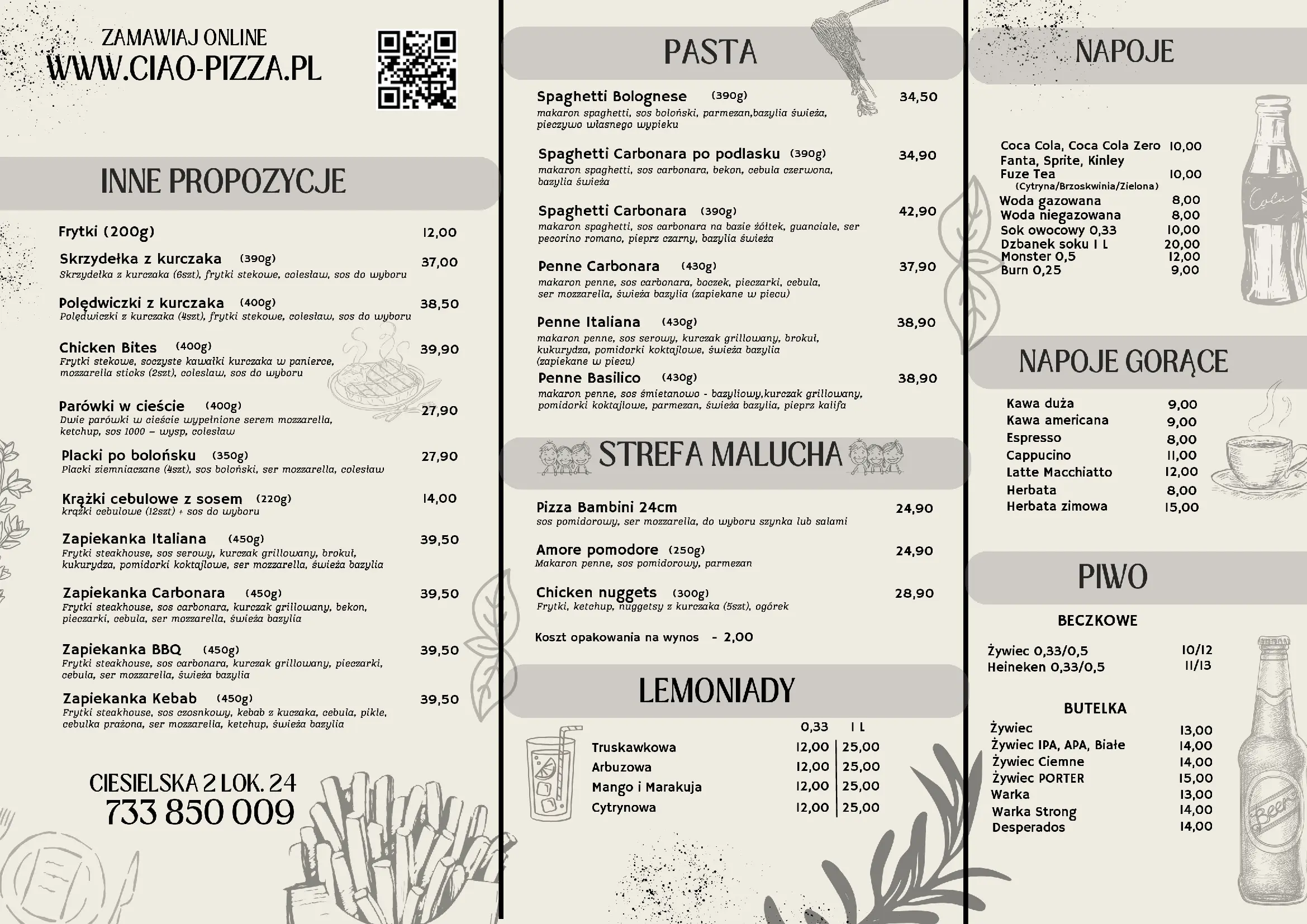 Karta Menu - Strona 2